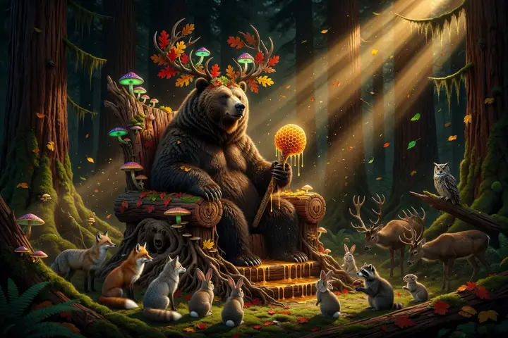 The bear king of the forest