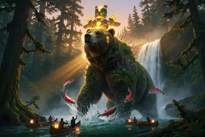 The ancient bear of the river