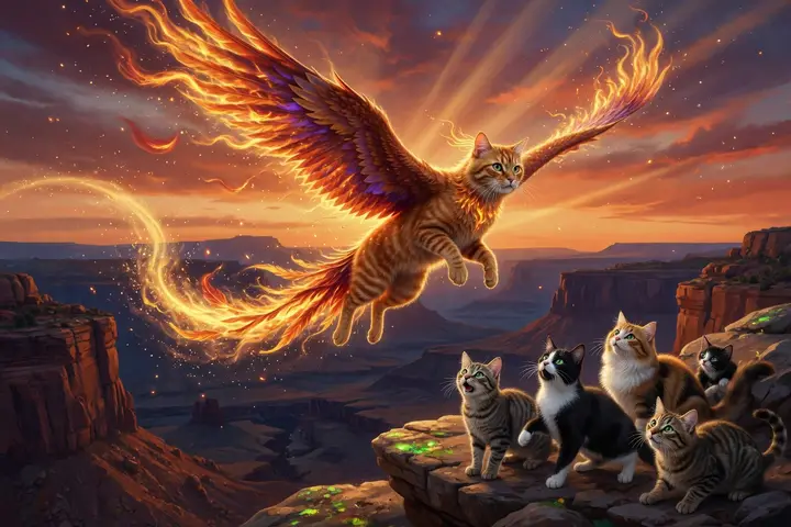 The phoenix cat