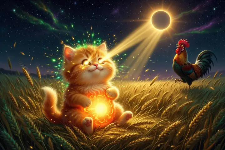 The kitten who swallowed the sun