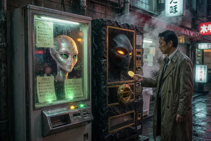 Two vending machines in Tokyo