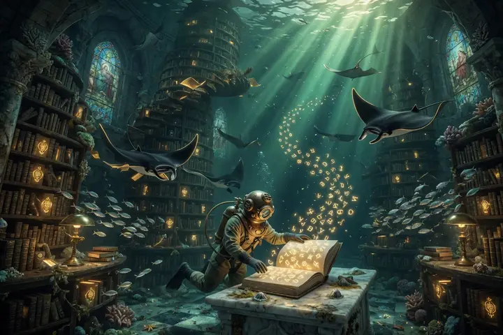 The library at the bottom of the sea