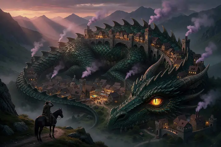 The city on the back of a dragon