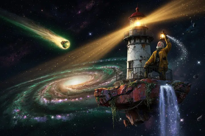 The lighthouse keeper of the galaxy