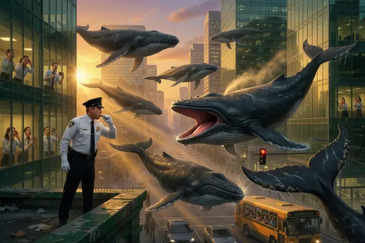 Rush hour for whales