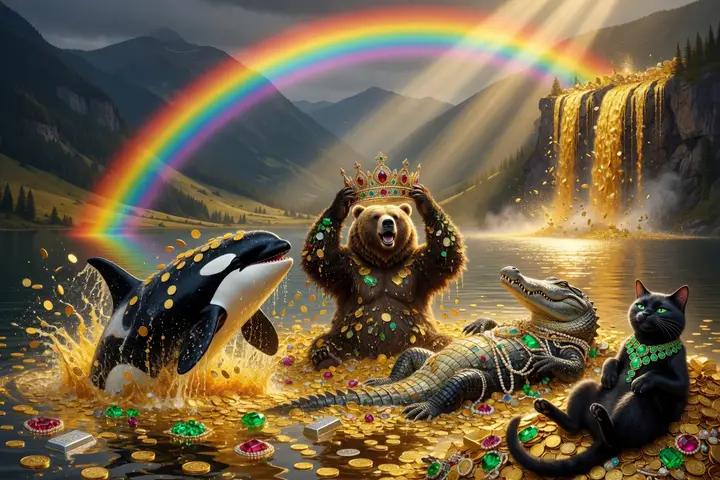 The four at the end of the rainbow