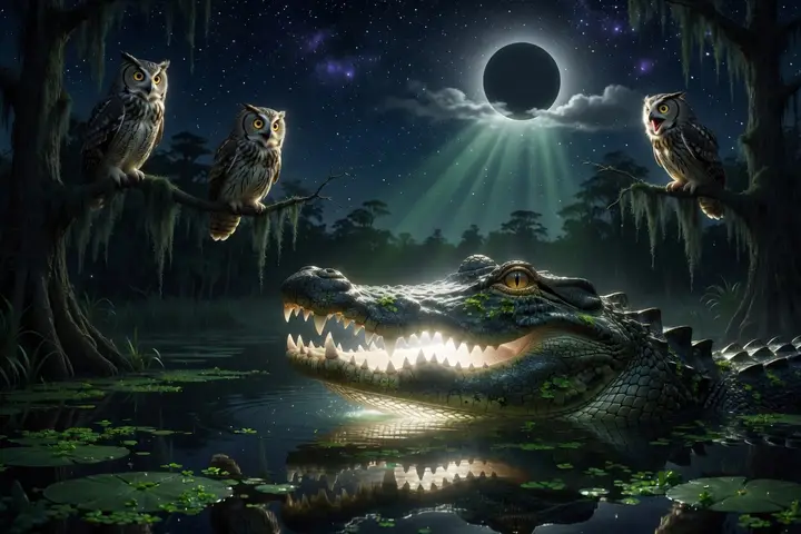 The alligator who swallowed the moon