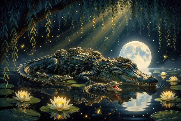 The baby alligators' lullaby