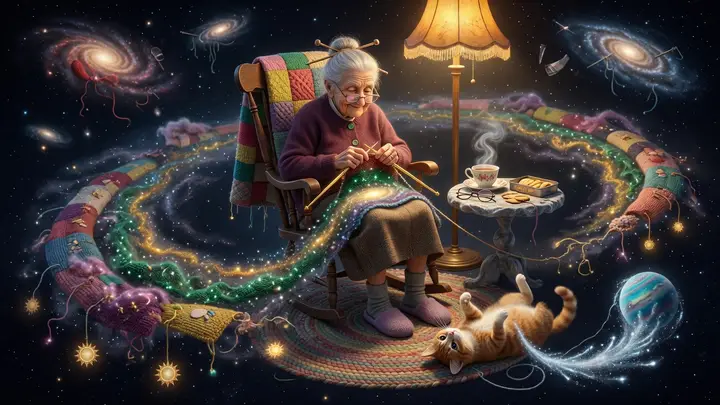 The grandmother who knits galaxies
